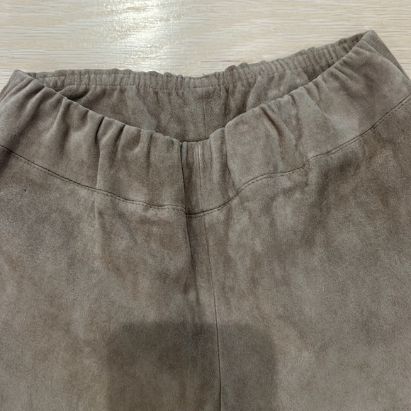 Shari’s place palm beach genuine Italian suede boot cut elastic waist pants - Picture 6 of 8